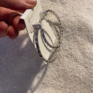 Kendra Scott lavender hoops